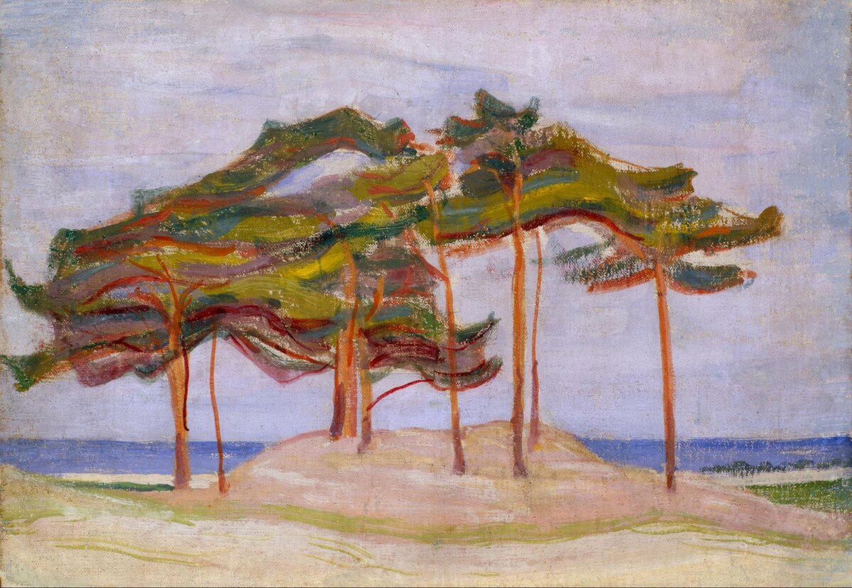 Михаил Матюшин. «Сосны в дюнах», 1910 год, собрание Марины и Бориса Молчановых © Предоставлено пресс-службой Центра «Зотов»