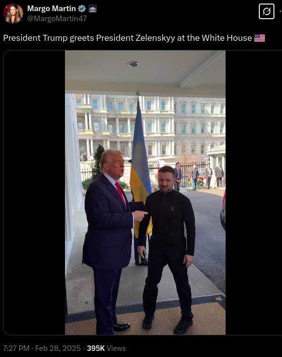    Фото: скриншот поста на странице Марго Мартин в соцсети X