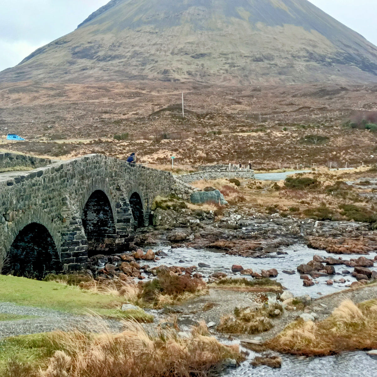 Мост и водопад Sligachan.Остров Скай. Шотландия. Фото автора 