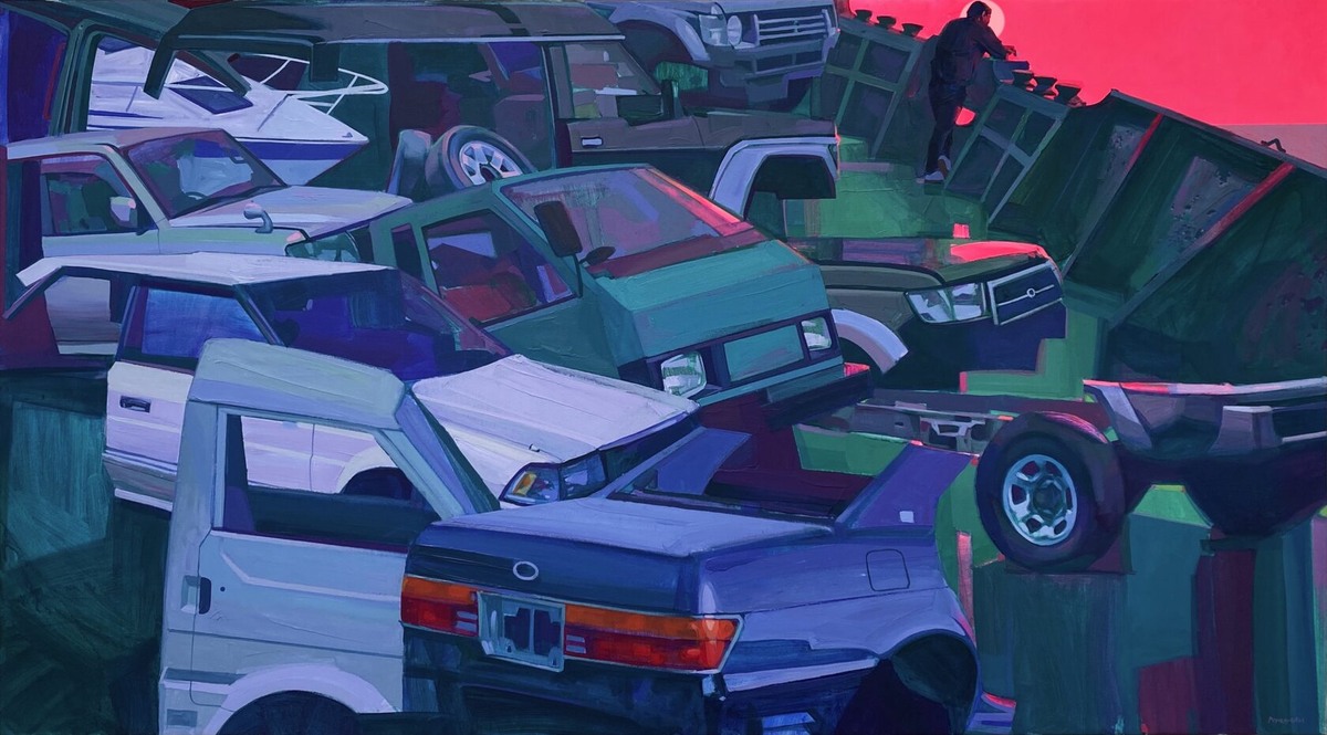 Половина моя
Лучинин Дмитрий, 2О21холст/акрил, 94/17О см
Серия "Правый руль"