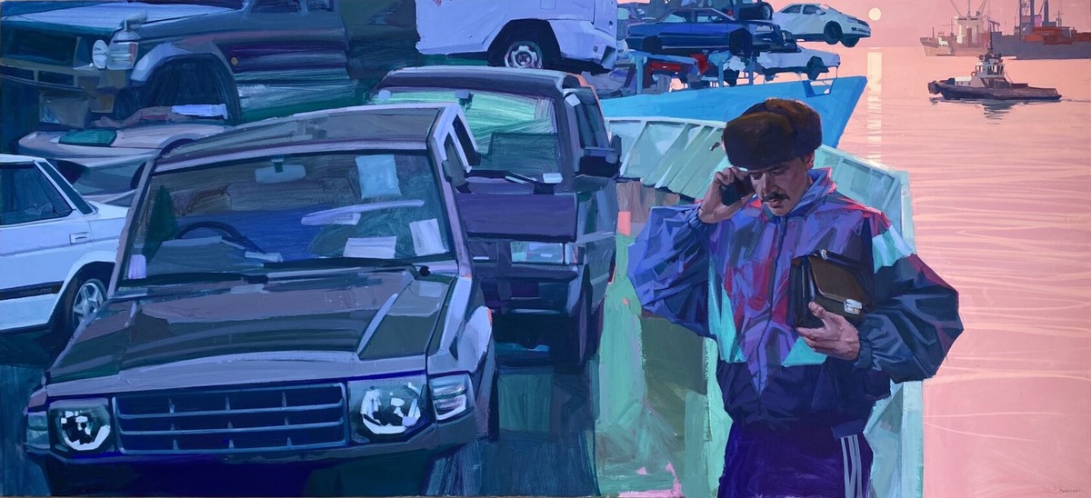 Правый руль
Лучинин Дмитрий, 2О2Охолст/акрил, 1ОО/22О см