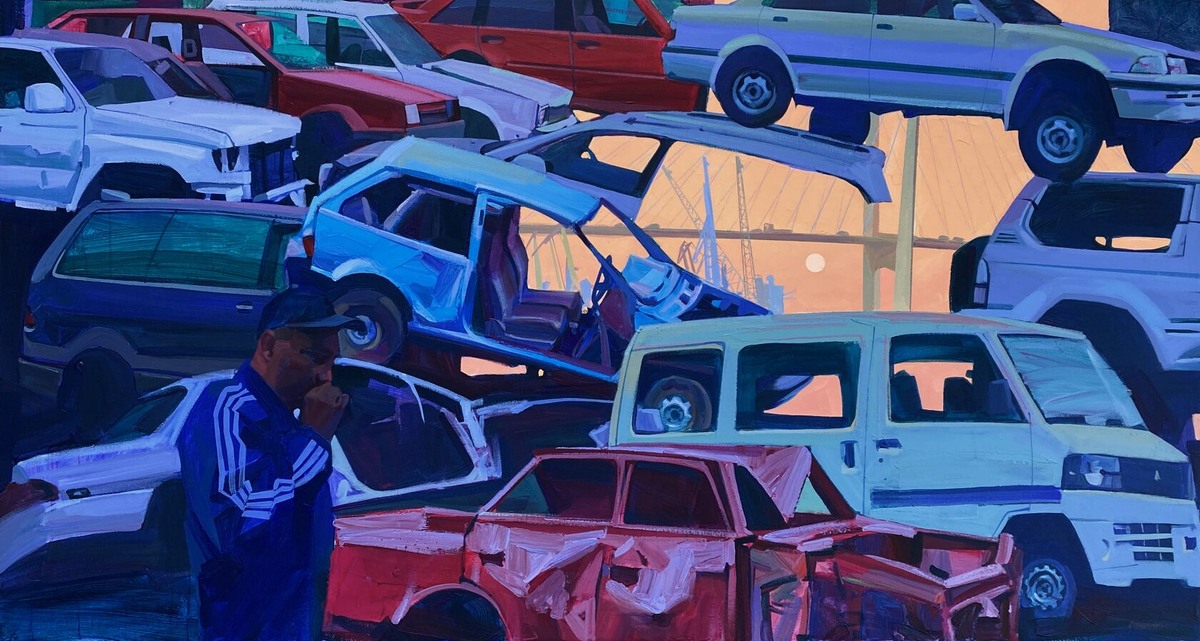 Город восходящего солнца
Лучинин Дмитрий, 2О2Охолст/акрил, 75/14О см
