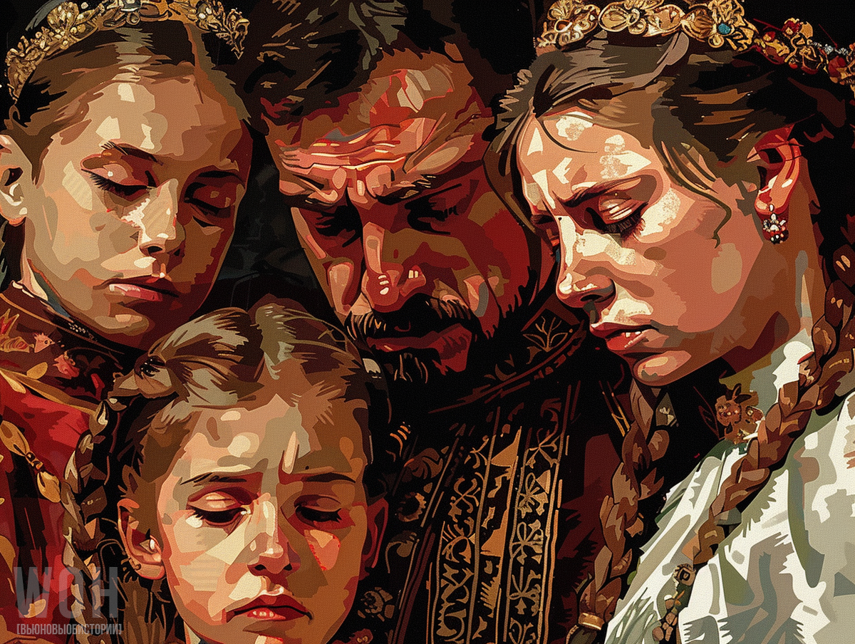 Вольное изображение царя с дочерьми / © WOH