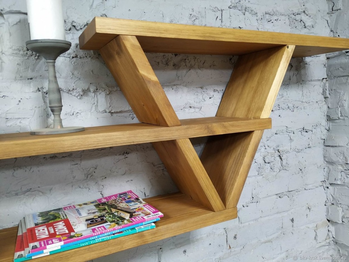 Полка из мебельного щита своими руками за один день