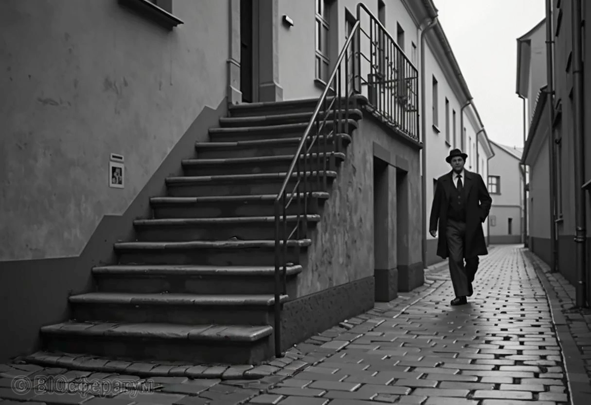 Мужчина возвращался домой.