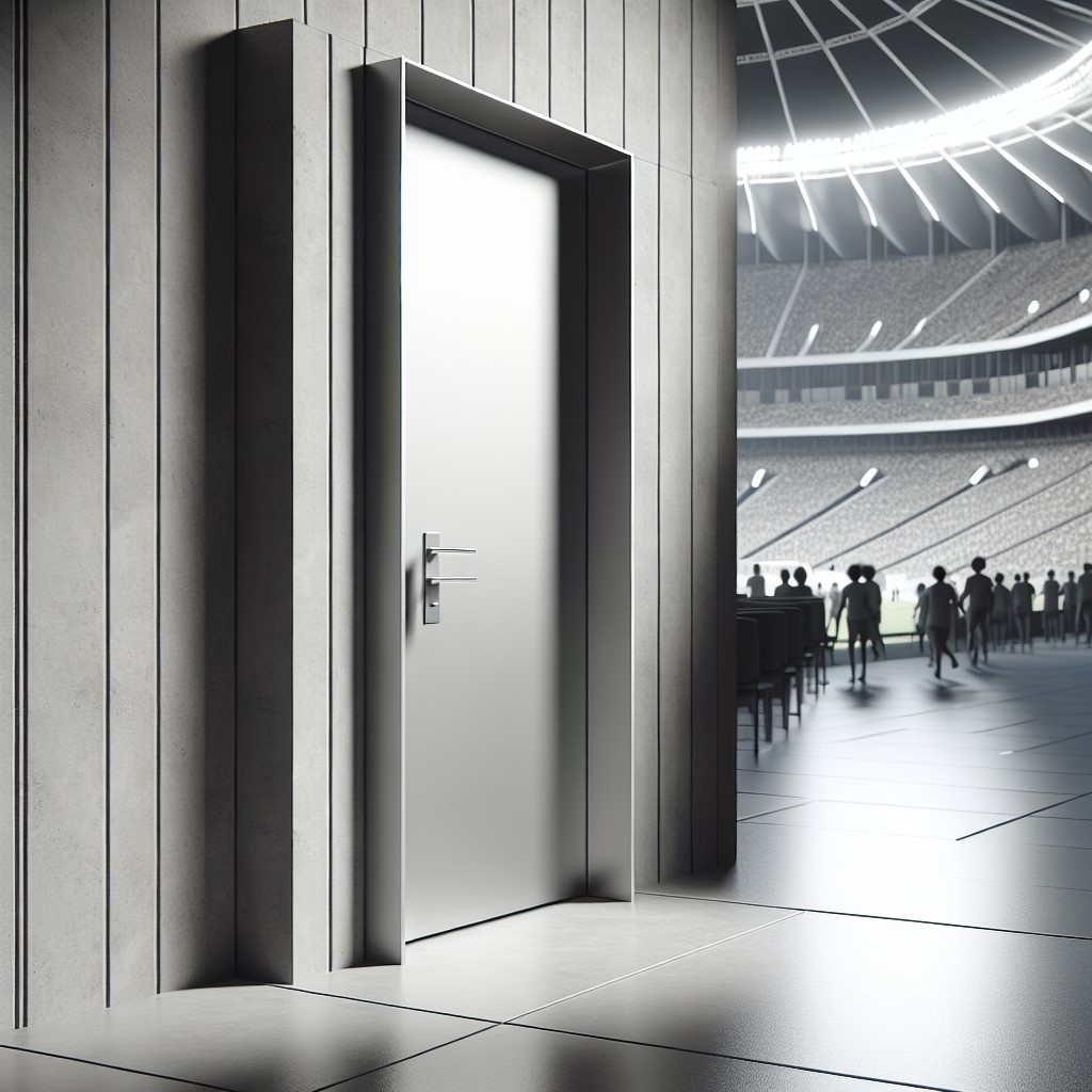 Двери ПВХ Аквакомпозит для стадионов