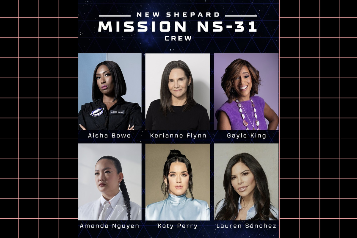     Кэти Перри полетит в космос в составе первого полностью женского экипажа