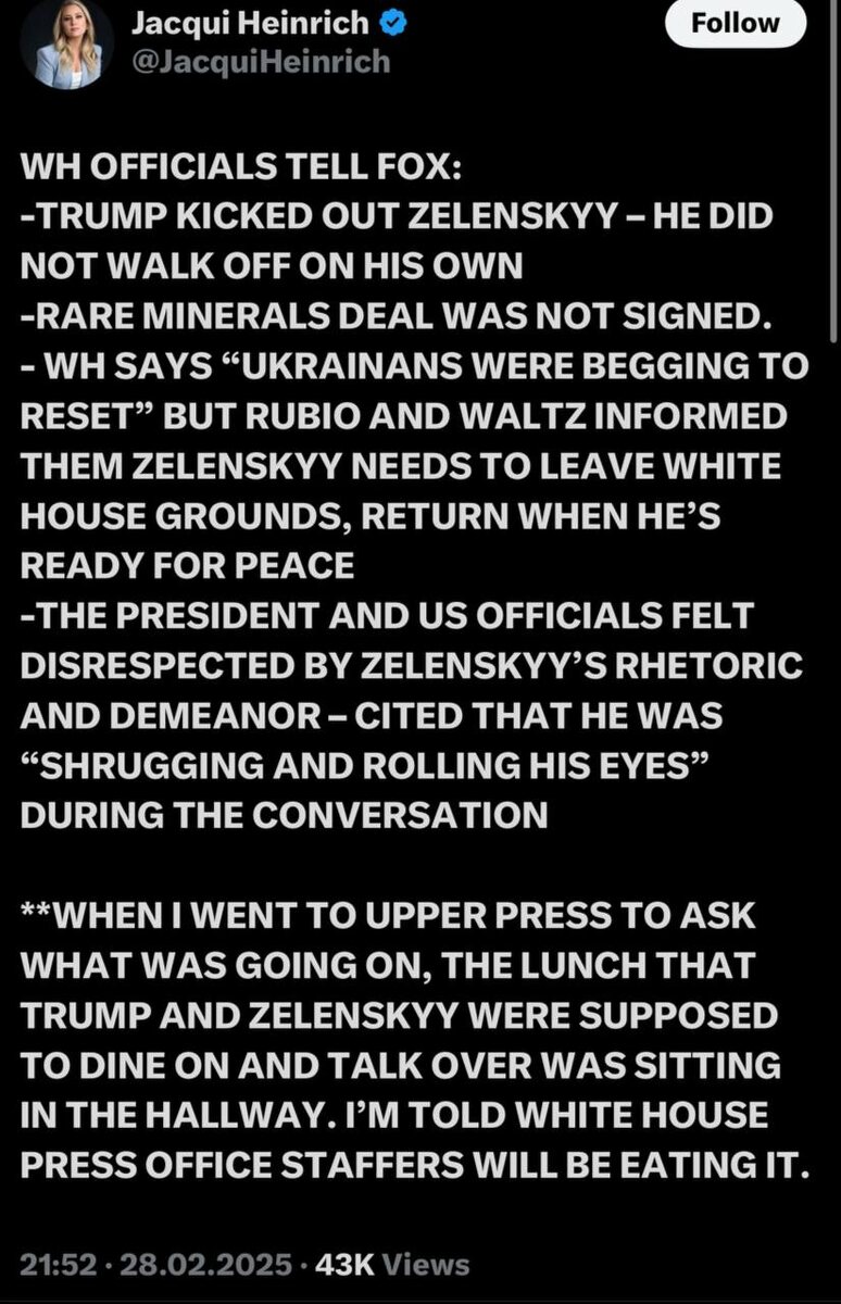    Фото: скриншот страницы Джеки Хайнрик в X/Twitter.