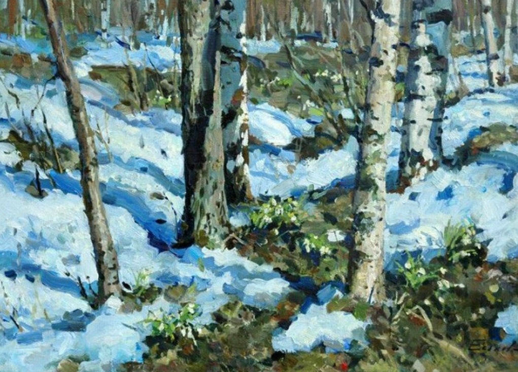 Павел Еськов. Подснежники. 2009 год.