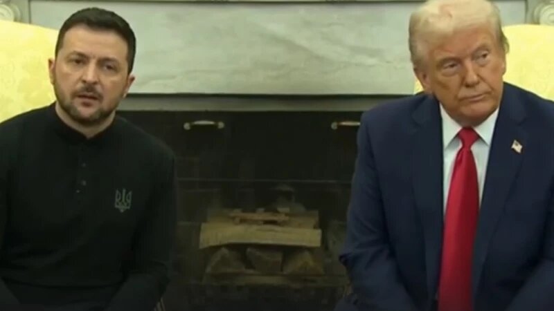     Перепалка в Белом доме. скриншот с трансляции