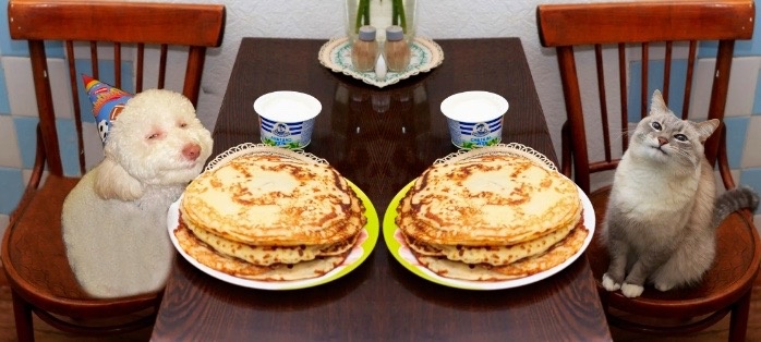 Сладкая блинная парочка!