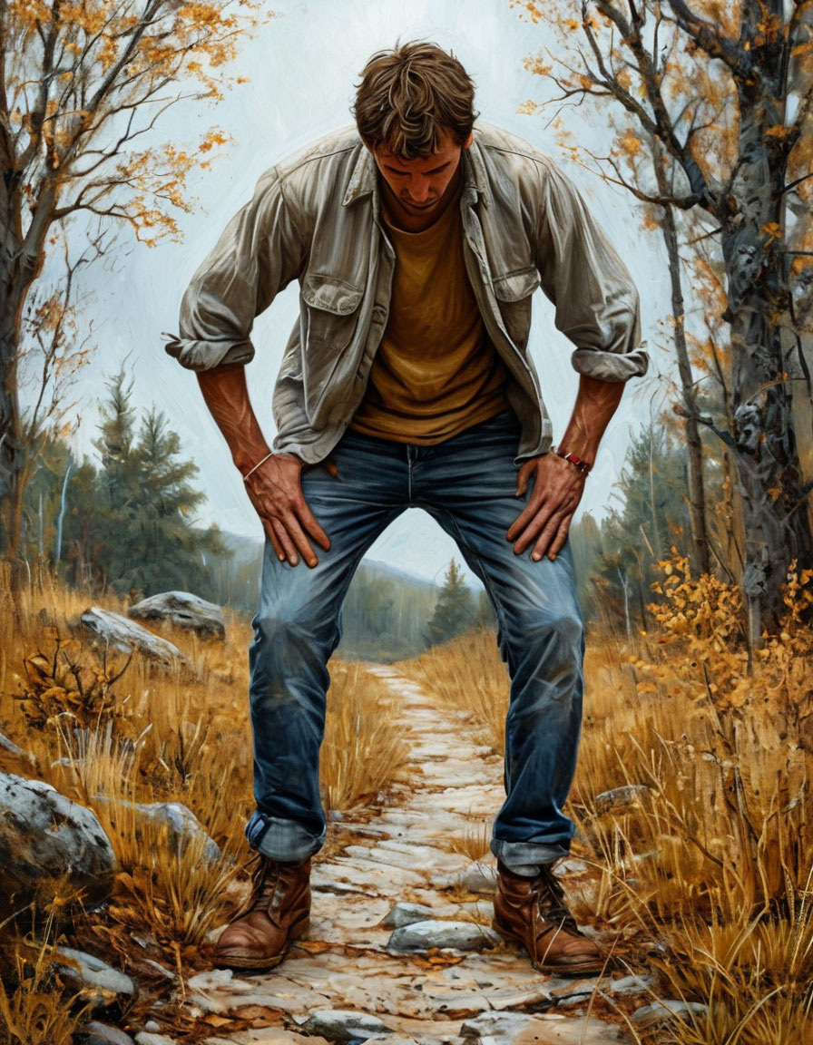 картинка создана автором с помощью нейросети Приступ радикулита