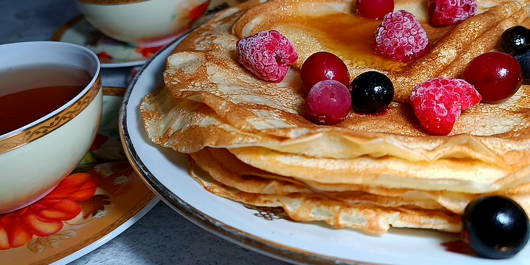 🌞 Масленица! Блины Бархатные на молоке - настоящие русские блины, вкусные, не липнут к сковороде