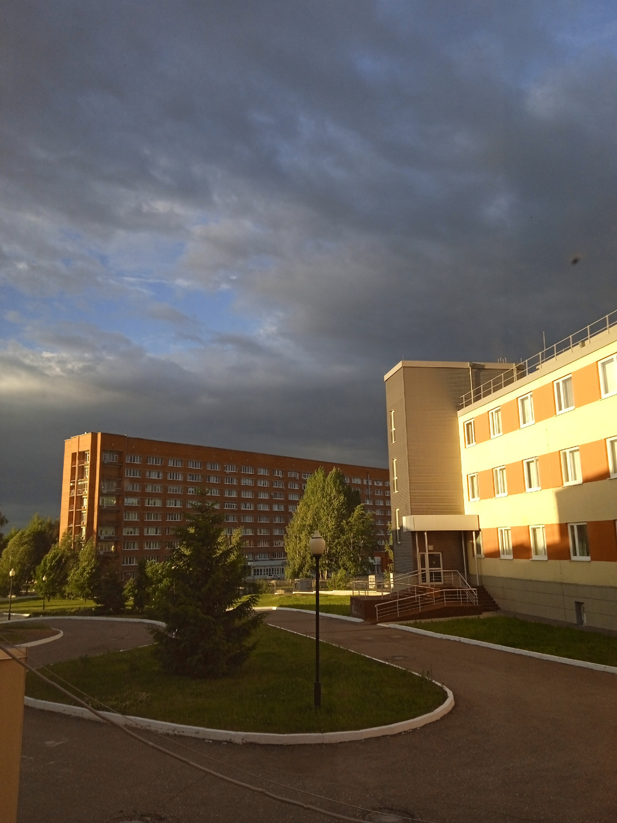 Вид из окна больницы. Лето 2022 год.