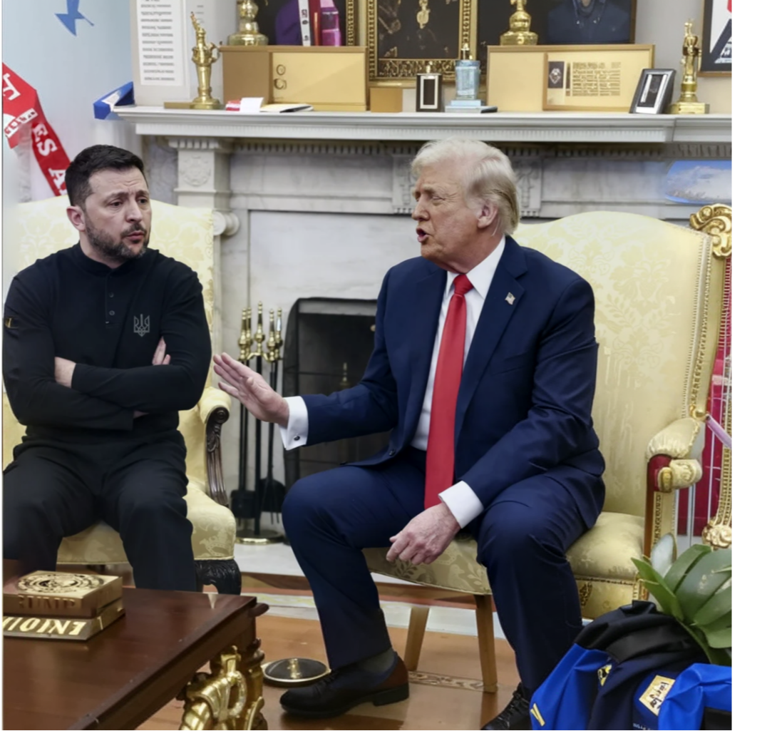 Зеленский: Я могу сказать, мистер президент?

Трамп: Нет, ты и так много сказал!
