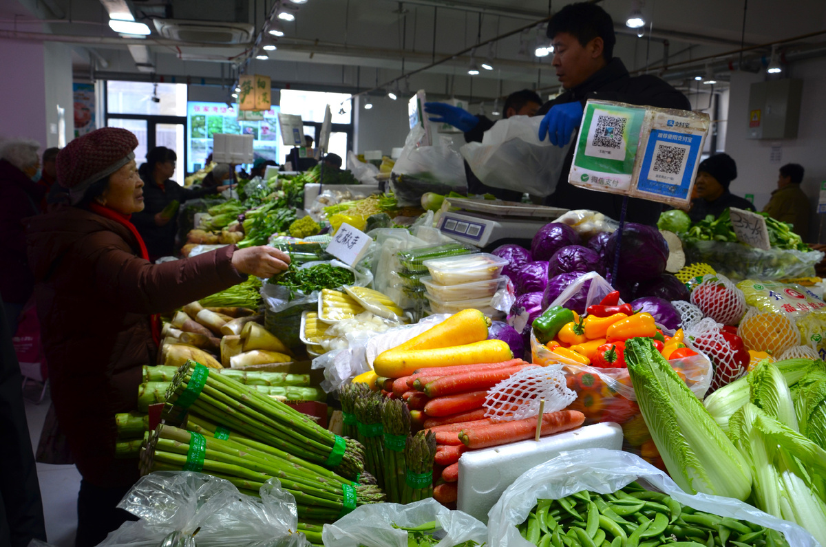 Овощной рынок в Пекине. Фото автора.
