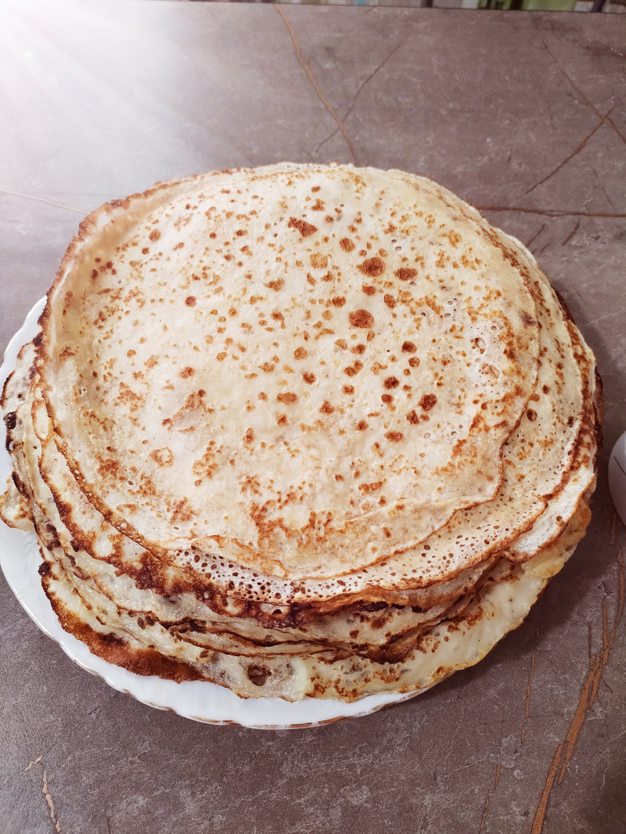 Утренние блины.