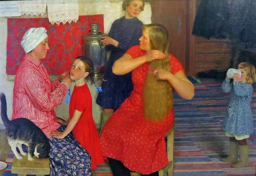 Кугач Ю.П., «В субботу»,1965, холст, масло