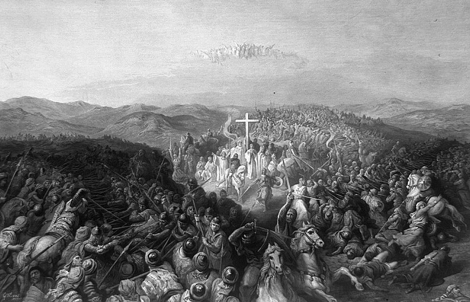 Битва при Аскалоне, гравюра Гюстава Доре