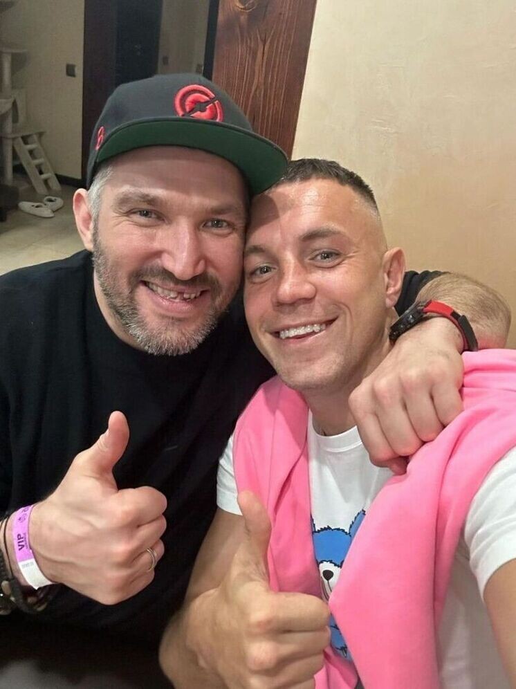     Александр Овечкин и Артем Дзюба. Фото: соцсети Артема Дзюбы