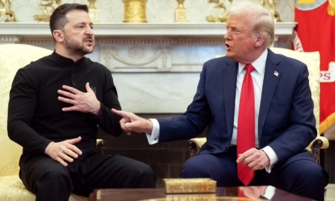 «Трамп взялся за экономическую колонию и заявил, что в результате никто не осмелится напасть на неё». Фото: Сол Лоэб/Getty.