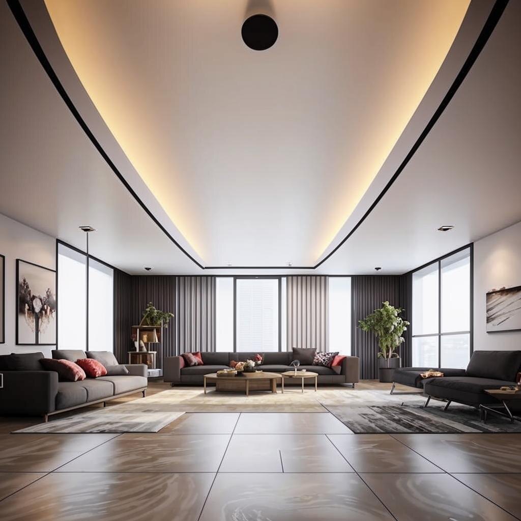 ПВХ потолок.