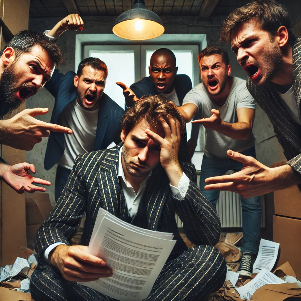 Замени стиралку! Я все оплачивал! Залили соседи - сделай что нибудь! Всмысле нельзя пригласить 60 друзей на вечеринку в однушку? Я же тебе деньги за нее плачу!....