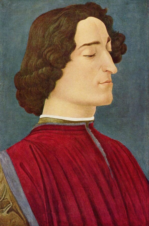 Сандро Боттичелли «Портрет Джулиано Медичи», 1478-1480 Ⓒ Берлинская картинная галерея, Национальная галерея искусства в Вашингтоне, Академия Каррара в Бергамо