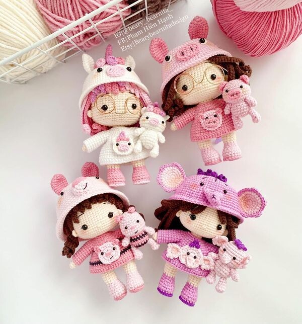 Присодеиняйтесь к совместному вязанию куколок Bear Bearnita