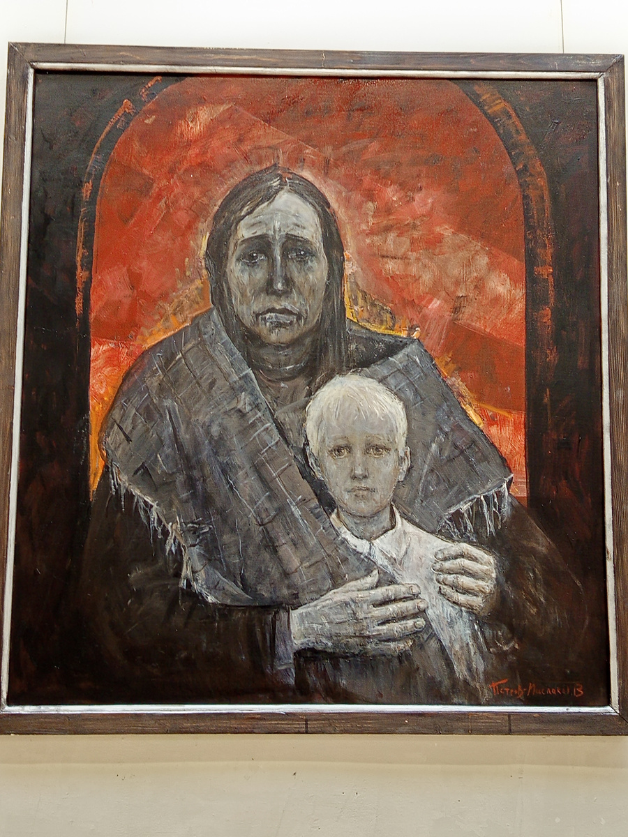 Одна из работ выставки. Фото мое