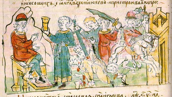 Иллюстрация: третья месть княгини Ольги