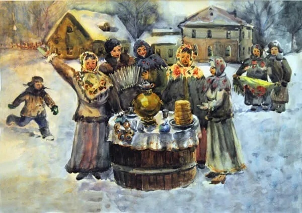 К.коровин Масленица