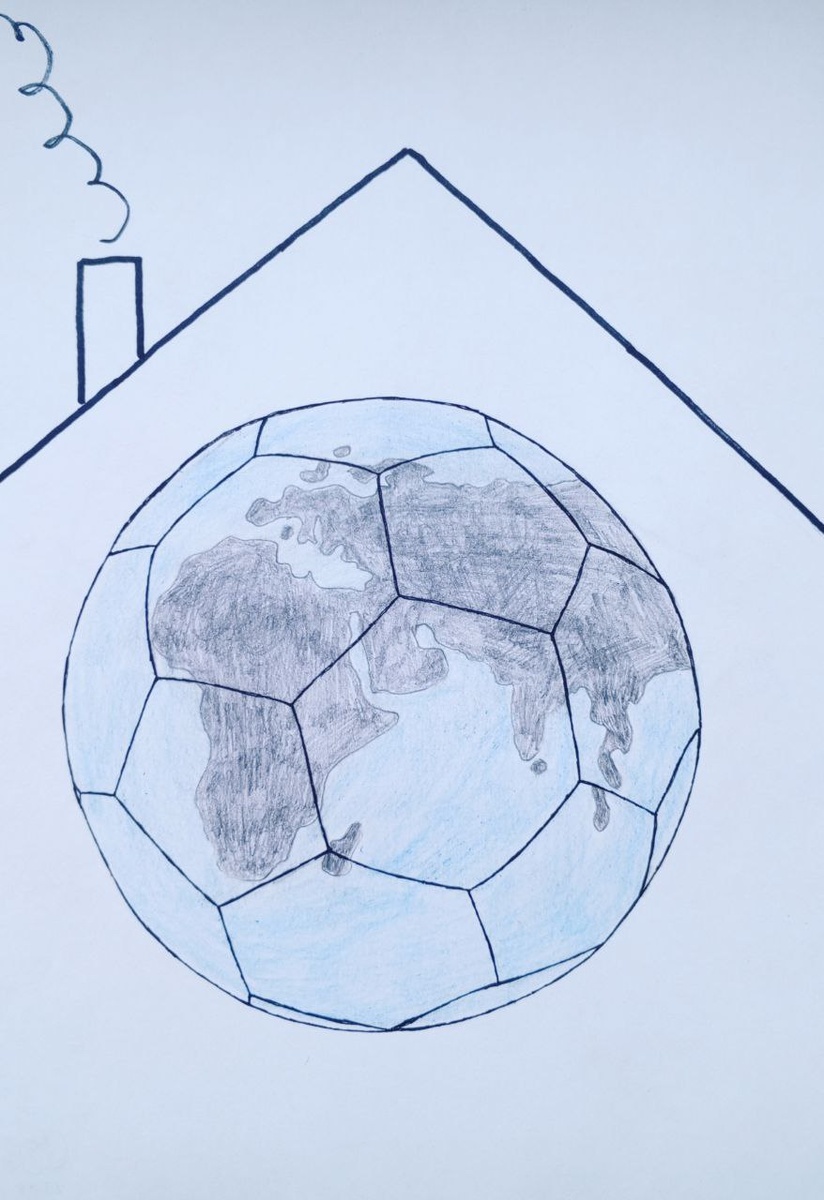 Рисунок мой. Это я пытался эмблему для одного футбольного сообщества придумать