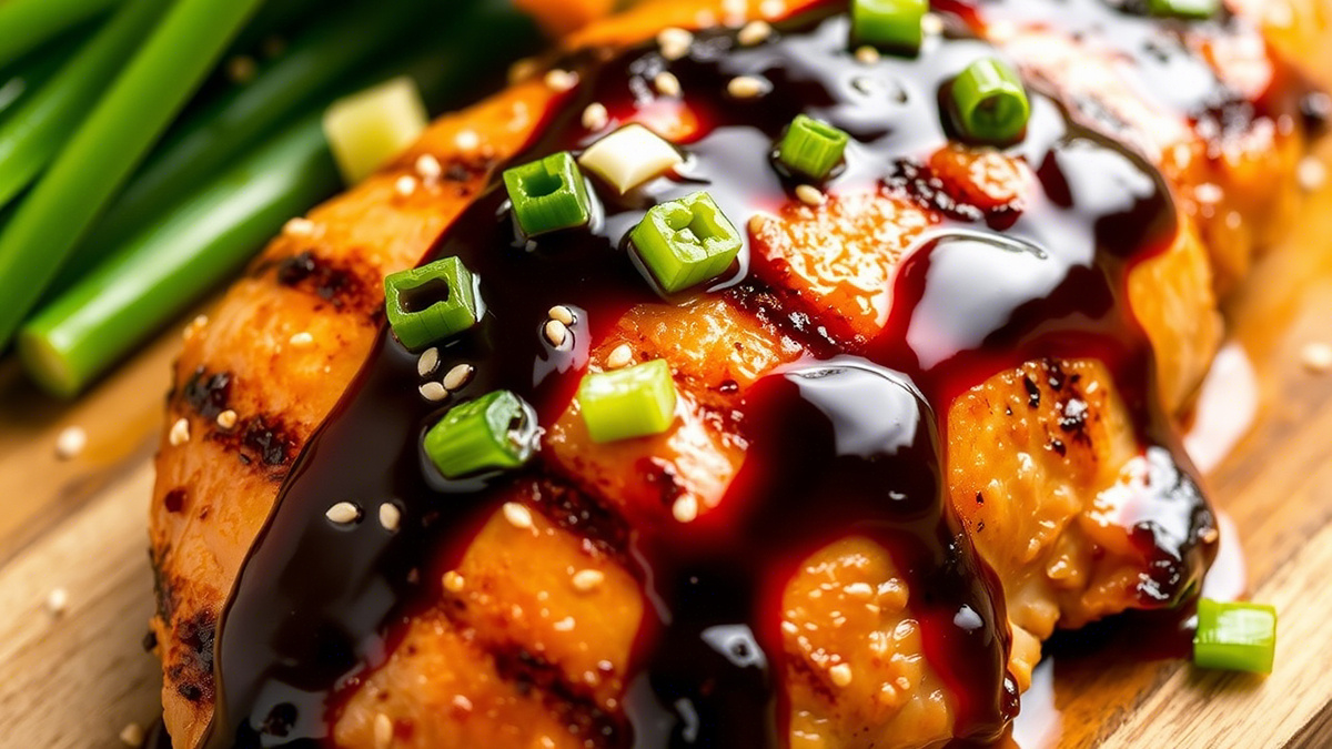 Куриная грудка с соусом терияки