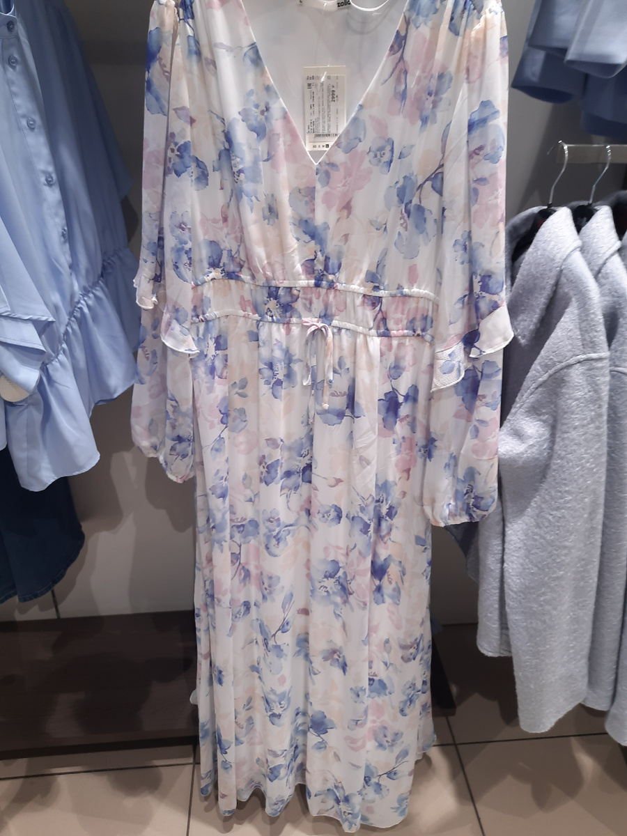 Шифоновое платье в пол