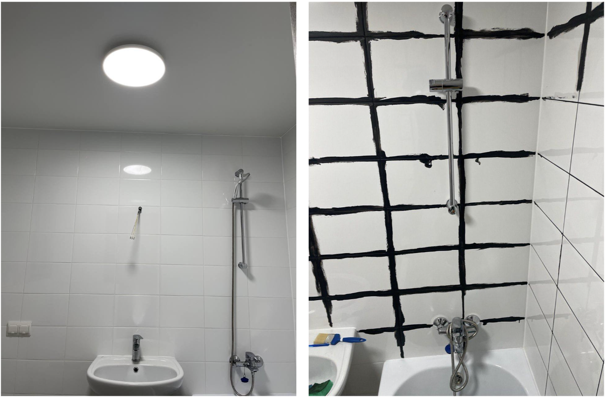 На фото контрастные до/после + детали процесса.