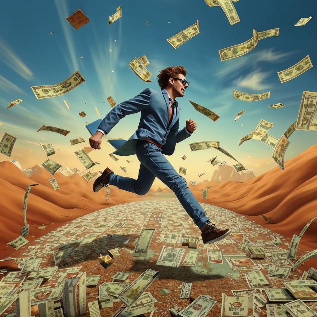 Скоро посыплется на меня кэшбек, иллюстрация ИИ