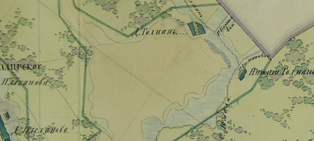 Фрагмент Плана Генерального Межевания.