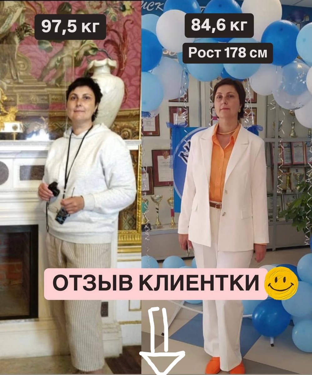 Это без голода и ограничения калорий 💪