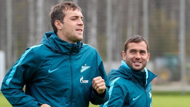 Дзюба (слева) и Кержаков. Фото из открытых источников сети Интернет