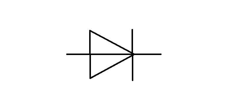 Схематическое обозначение диода