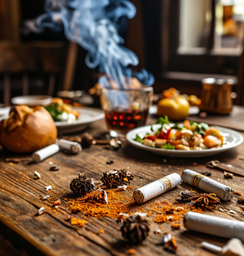 Друзья, если вы замечаете, что после каждого приема пищи рука сама тянется к сигарете, знайте — вы не одиноки. 