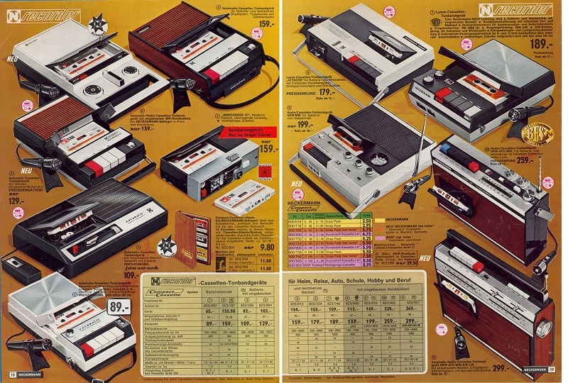 Полистаем немецкий каталог радиоаппаратуры Neckermann 1971 года