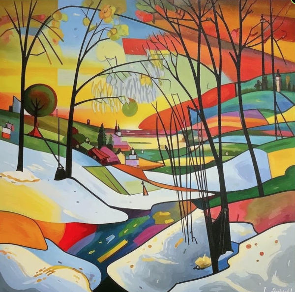 в стиле Василия К. "Март"