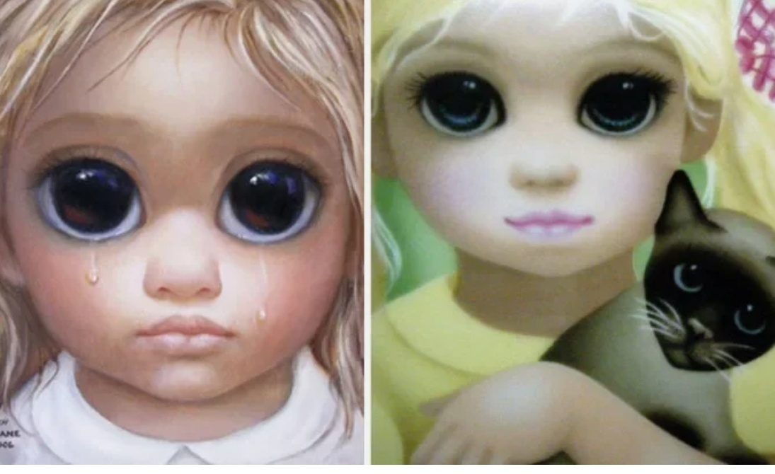 Большие глаза от художницы Маргарет Кин. ¦ Фото: livemaster.ru.