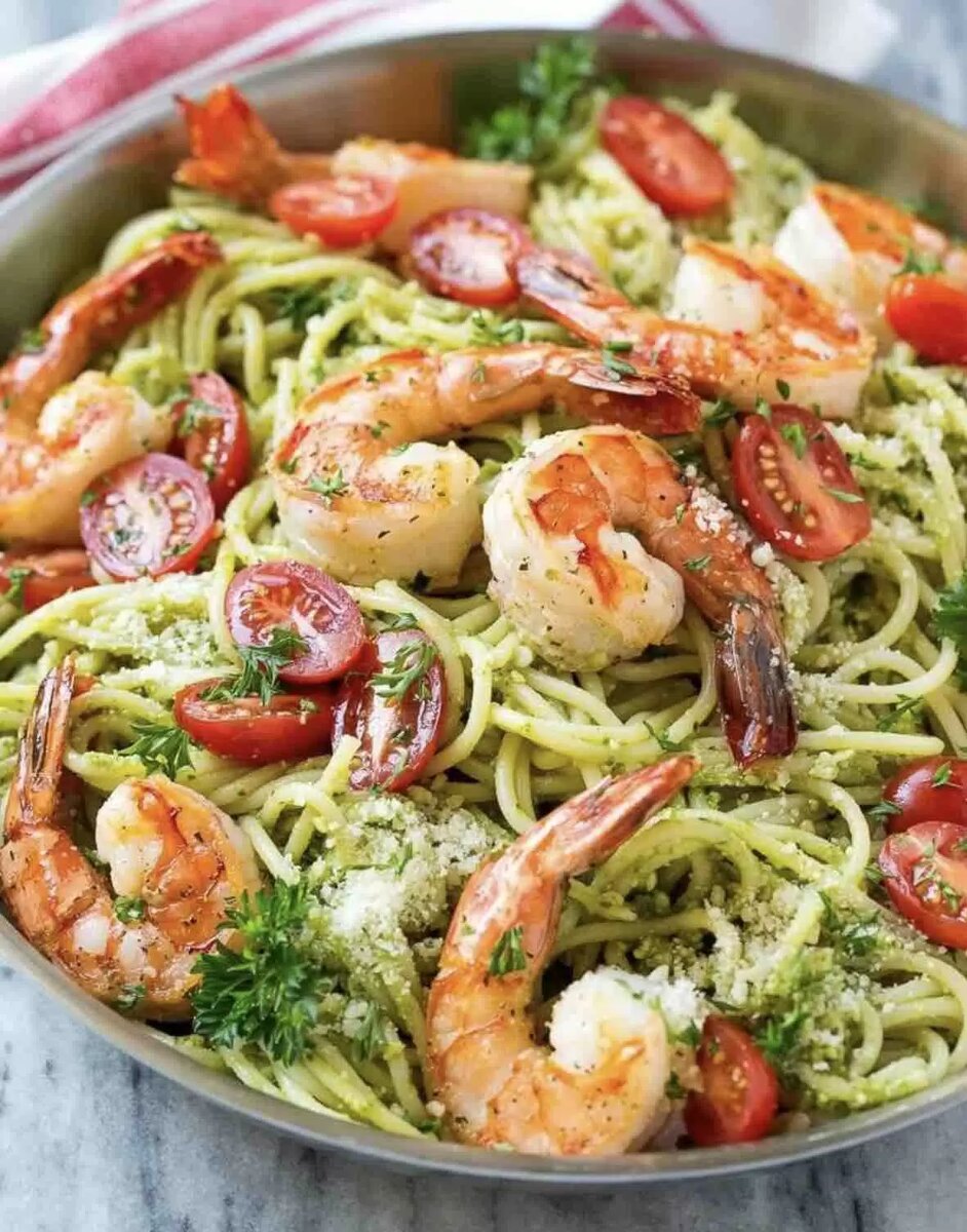 Паста с креветками