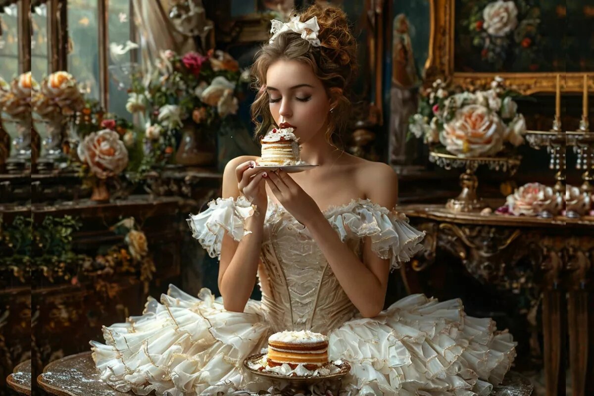 Новозеландский повар был так восхищен грацией русской балерины, что создал в ее честь диетический торт и назвал его pavlova.
Фото: Нейросеть shedevrum.ai