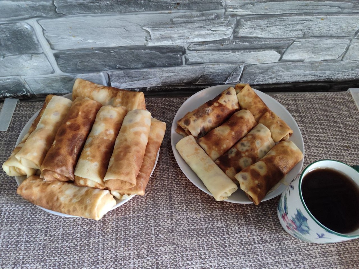 Блины на Масленицу с начинкой