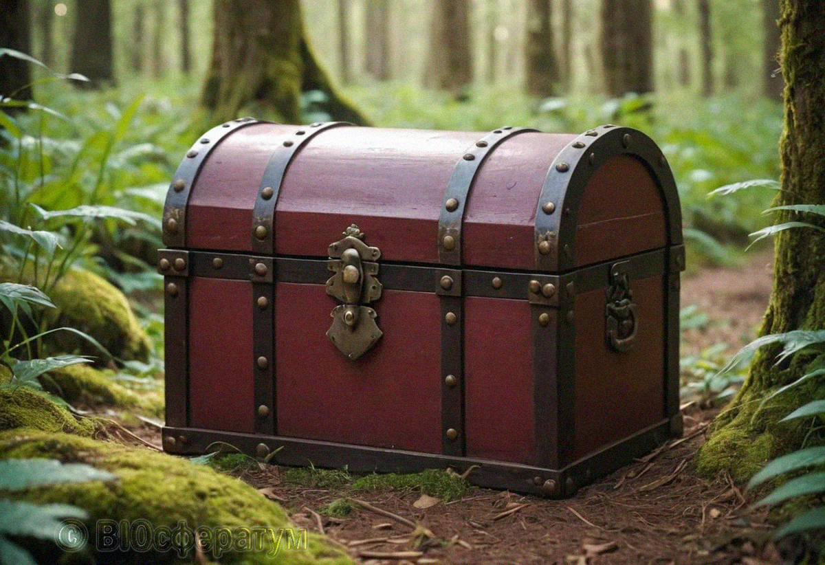 Сундук привлекал внимание путников.