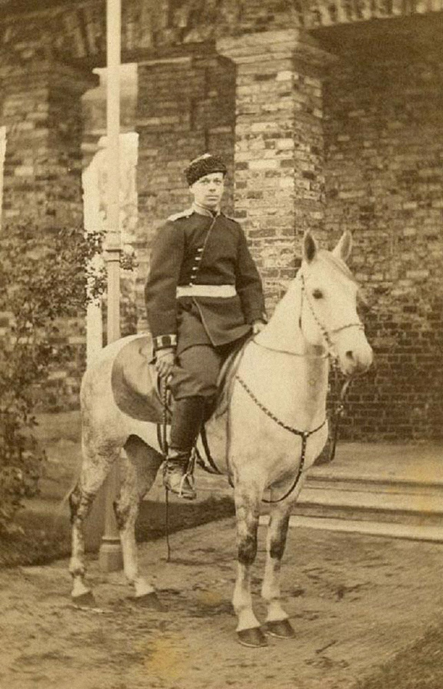 Цесаревич Александр Александрович в Царском селе. 1866 год